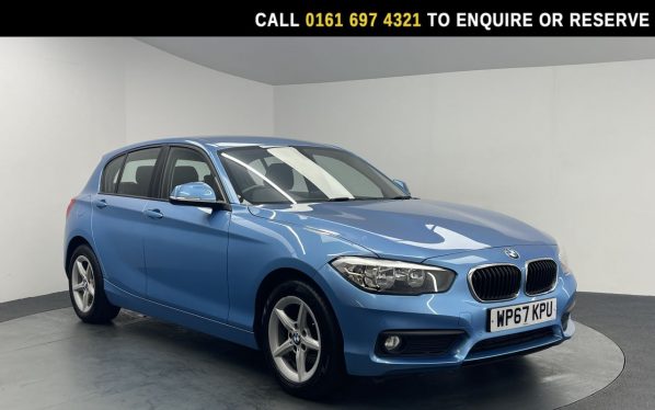 Used 2018 BLUE BMW 1 SERIES Hatchback 1.5 118i SE Hatchback 5dr Petrol Manual Euro 6 (s/s) (136 ps) (reg. 2018-01-03) for sale in Manchester