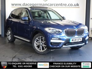 Used 2018 BLUE BMW X3 SUV 2.0 20i xLine SUV 5dr Petrol Auto xDrive Euro 6 (s/s) (184 ps) (reg. 2018-06-13) for sale in Altrincham