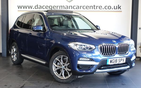 Used 2018 BLUE BMW X3 SUV 2.0 20i xLine SUV 5dr Petrol Auto xDrive Euro 6 (s/s) (184 ps) (reg. 2018-06-13) for sale in Altrincham