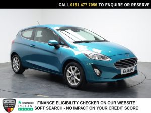 Used 2018 BLUE FORD FIESTA Hatchback 1.1 Ti-VCT Zetec Hatchback 3dr Petrol Manual Euro 6 (s/s) (85 ps) (reg. 2018-04-30) for sale in Stockport