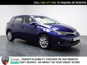 Used 2018 BLUE TOYOTA AURIS Hatchback 1.8 VVT-h Icon Tech Hatchback 5dr Petrol Hybrid CVT Euro 6 (s/s) (136 ps) (reg. 2018-10-31) for sale in Stockport