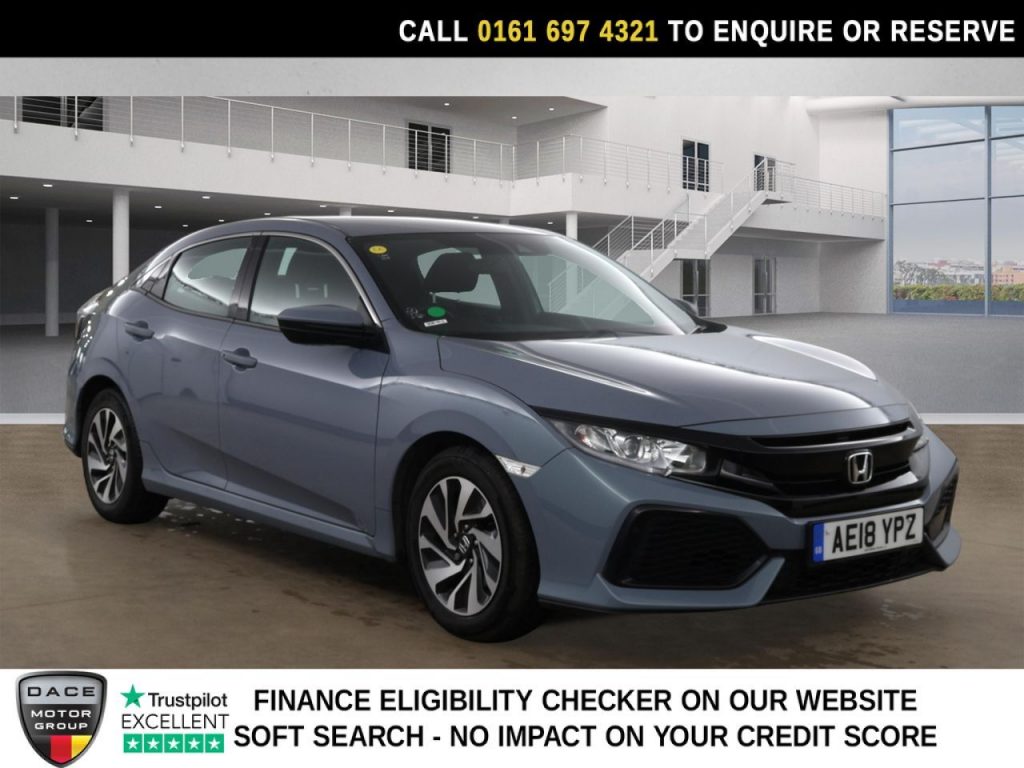 Used 2018 GREY HONDA CIVIC Hatchback 1.0 VTEC Turbo SE Hatchback 5dr Petrol Manual Euro 6 (s/s) (129 ps) (reg. 2018-03-29) for sale in Manchester