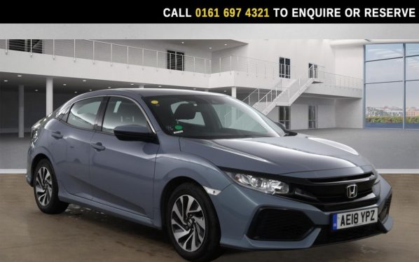 Used 2018 GREY HONDA CIVIC Hatchback 1.0 VTEC Turbo SE Hatchback 5dr Petrol Manual Euro 6 (s/s) (129 ps) (reg. 2018-03-29) for sale in Manchester