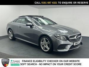 Used 2018 GREY MERCEDES-BENZ E-CLASS Coupe 3.0 E350d V6 AMG Line (Premium Plus) Coupe 2dr Diesel G-Tronic+ 4MATIC Euro 6 (s/s) (258 ps) (reg. 2018-03-30) for sale in Manchester