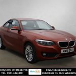 Used 2018 ORANGE BMW 2 SERIES Coupe 1.5 218i SE Coupe 2dr Petrol Manual Euro 6 (s/s) (136 ps) (reg. 2018-06-12) for sale in Altrincham