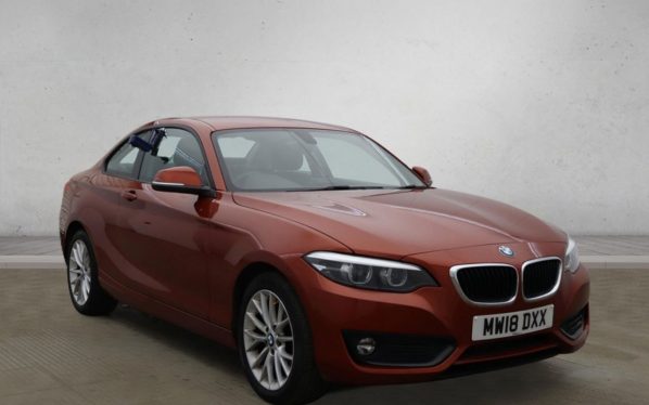 Used 2018 ORANGE BMW 2 SERIES Coupe 1.5 218i SE Coupe 2dr Petrol Manual Euro 6 (s/s) (136 ps) (reg. 2018-06-12) for sale in Altrincham