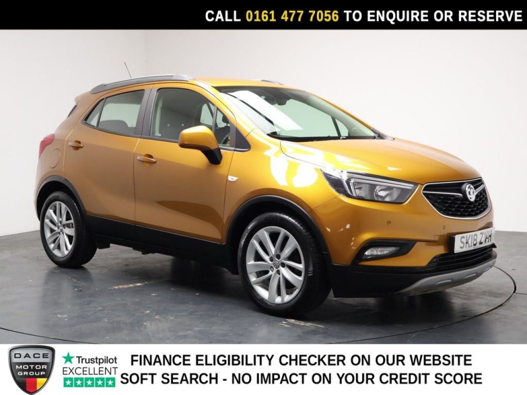 Used 2018 ORANGE VAUXHALL MOKKA X SUV 1.4i Turbo Design Nav SUV 5dr Petrol Auto Euro 6 (140 ps) (reg. 2018-06-08) for sale in Stockport