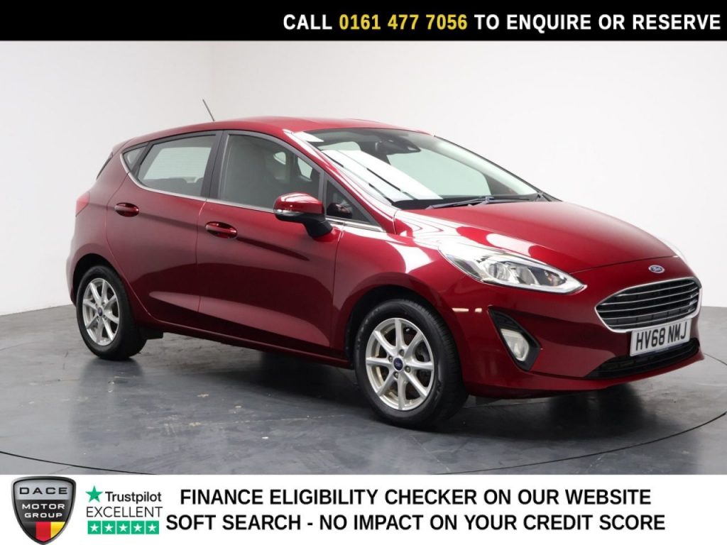 Used 2018 RED FORD FIESTA Hatchback 1.1 Ti-VCT Zetec Hatchback 5dr Petrol Manual Euro 6 (s/s) (85 ps) (reg. 2018-09-30) for sale in Stockport