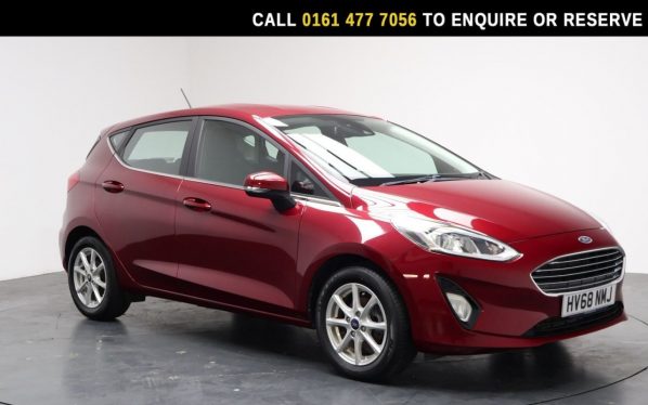 Used 2018 RED FORD FIESTA Hatchback 1.1 Ti-VCT Zetec Hatchback 5dr Petrol Manual Euro 6 (s/s) (85 ps) (reg. 2018-09-30) for sale in Stockport