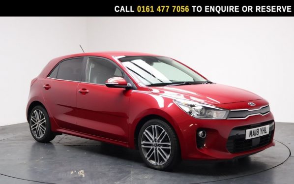 Used 2018 RED KIA RIO Hatchback 1.0 T-GDi First Edition Hatchback 5dr Petrol Manual Euro 6 (s/s) (118 bhp) (reg. 2018-04-03) for sale in Stockport