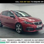 Used 2018 RED PEUGEOT 308 Hatchback 1.2 PureTech GT Line Hatchback 5dr Petrol Manual Euro 6 (s/s) (130 ps) (reg. 2018-10-25) for sale in Manchester