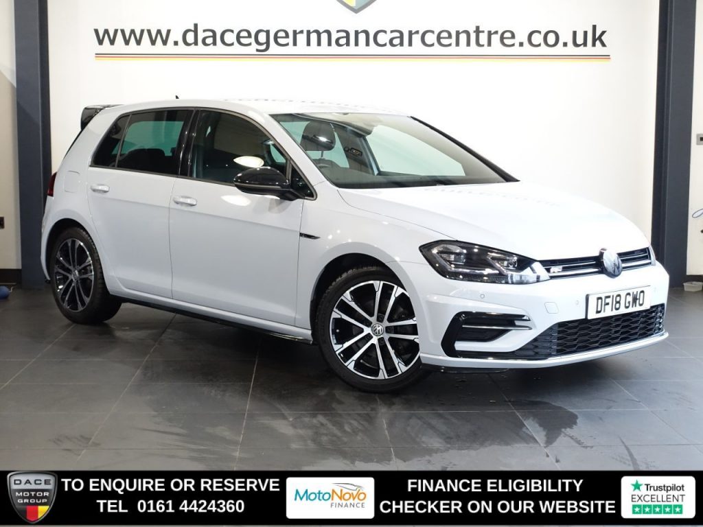Used 2018 SILVER VOLKSWAGEN GOLF Hatchback 1.5 TSI EVO R-Line Hatchback 5dr Petrol DSG Euro 6 (s/s) (150 ps) (reg. 2018-07-12) for sale in Altrincham