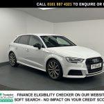 Used 2018 WHITE AUDI A3 Hatchback 1.5 TFSI CoD Black Edition Sportback 5dr Petrol Manual Euro 6 (s/s) (150 ps) (reg. 2018-07-20) for sale in Manchester