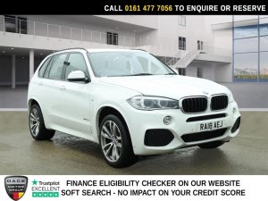 Used 2018 WHITE BMW X5 SUV 3.0 30d M Sport SUV 5dr Diesel Auto xDrive Euro 6 (s/s) (258 ps) (reg. 2018-06-28) for sale in Stockport