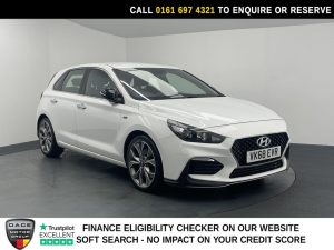 Used 2018 WHITE HYUNDAI I30 Hatchback 1.4 T-GDi N Line Euro 6 (s/s) 5dr (reg. 2018-09-28) for sale in Manchester