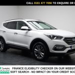 Used 2018 WHITE HYUNDAI SANTA FE SUV 2.2 CRDi Blue Drive Premium SUV 5dr Diesel Auto 4WD Euro 6 (s/s) (200 ps) (reg. 2018-03-09) for sale in Stockport