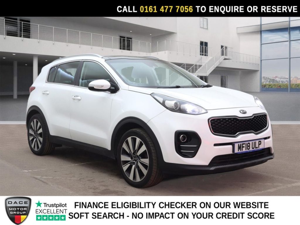 Used 2018 WHITE KIA SPORTAGE SUV 1.7 CRDi 3 SUV 5dr Diesel Manual Euro 6 (s/s) (114 bhp) (reg. 2018-04-26) for sale in Stockport