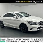 Used 2018 WHITE MERCEDES-BENZ CLA Saloon 1.6 CLA180 Sport Coupe 4dr Petrol Manual Euro 6 (s/s) (122 ps) (reg. 2018-07-02) for sale in Manchester