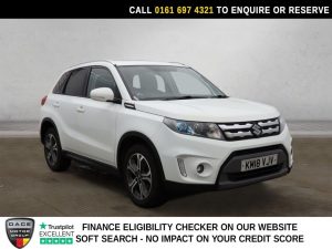 Used 2018 WHITE SUZUKI VITARA SUV 1.6 SZ5 SUV 5dr Petrol Manual Euro 6 (s/s) (120 ps) (reg. 2018-04-18) for sale in Manchester