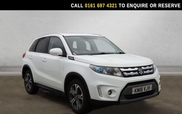 Used 2018 WHITE SUZUKI VITARA SUV 1.6 SZ5 SUV 5dr Petrol Manual Euro 6 (s/s) (120 ps) (reg. 2018-04-18) for sale in Manchester
