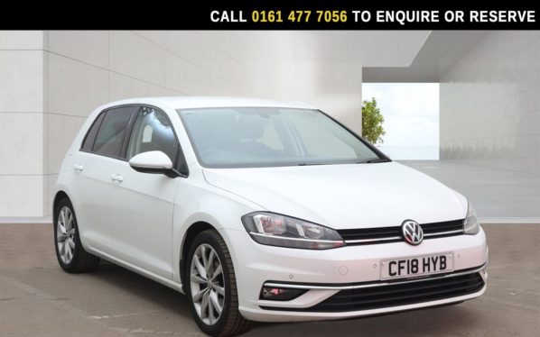 Used 2018 WHITE VOLKSWAGEN GOLF Hatchback 2.0 TDI GT Hatchback 5dr Diesel DSG Euro 6 (s/s) (150 ps) (reg. 2018-08-20) for sale in Stockport