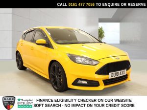 Used 2018 YELLOW FORD FOCUS Hatchback 2.0T EcoBoost ST-2 Hatchback 5dr Petrol Manual Euro 6 (s/s) (250 ps) (reg. 2018-03-16) for sale in Stockport