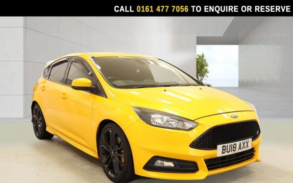 Used 2018 YELLOW FORD FOCUS Hatchback 2.0T EcoBoost ST-2 Hatchback 5dr Petrol Manual Euro 6 (s/s) (250 ps) (reg. 2018-03-16) for sale in Stockport