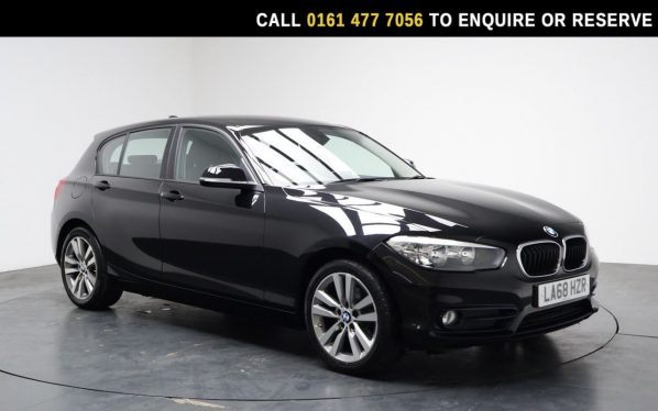 Used 2019 BLACK BMW 1 SERIES Hatchback 1.5 116d Sport Hatchback 5dr Diesel Auto Euro 6 (s/s) (116 ps) (reg. 2019-02-27) for sale in Stockport