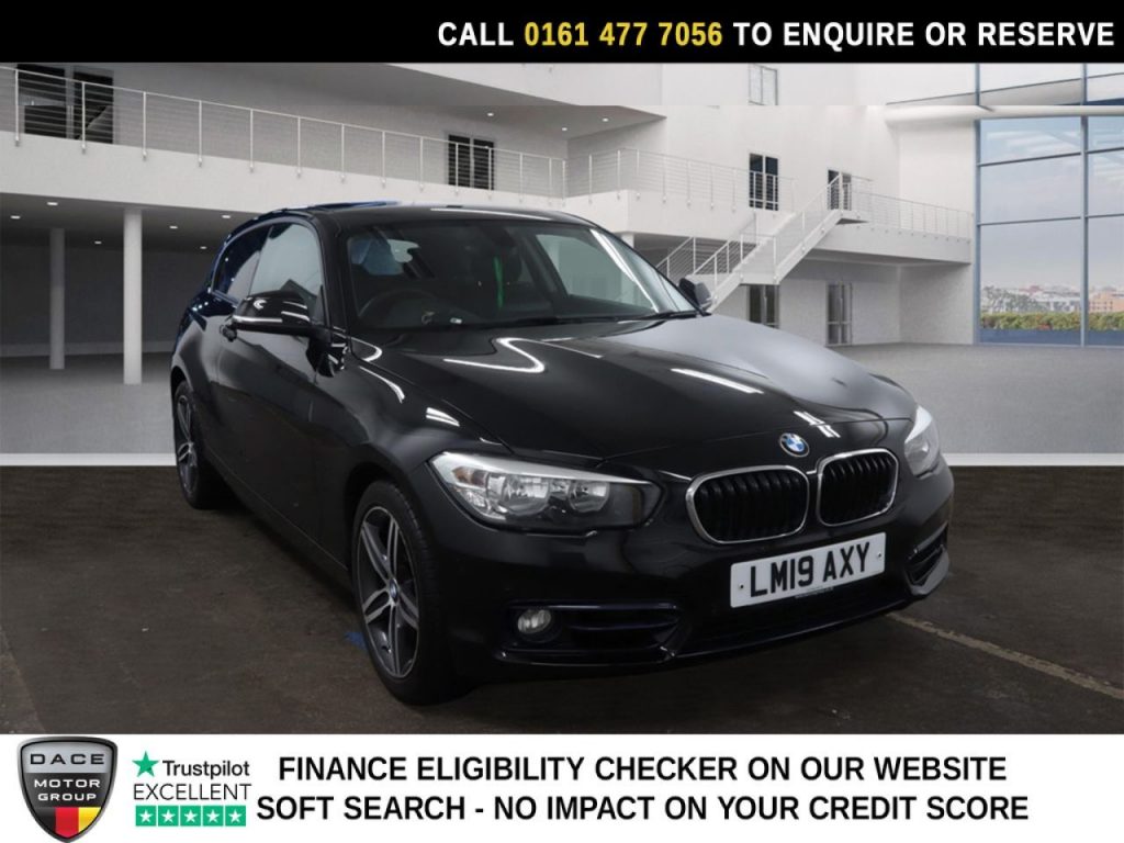 Used 2019 BLACK BMW 1 SERIES Hatchback 1.5 118i GPF Sport Hatchback 3dr Petrol Auto Euro 6 (s/s) (136 ps) (reg. 2019-03-29) for sale in Stockport