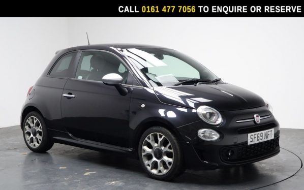 Used 2019 BLACK FIAT 500 Hatchback 1.2 Rock Star Hatchback 3dr Petrol Manual Euro 6 (s/s) (69 bhp) (reg. 2019-11-18) for sale in Stockport