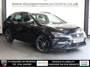 Used 2019 BLACK SEAT LEON Estate 1.5 TSI EVO FR Black Edition Estate 5dr Petrol Manual Euro 6 (s/s) (150 ps) (reg. 2019-11-25) for sale in Altrincham