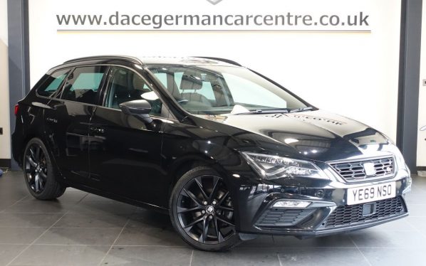 Used 2019 BLACK SEAT LEON Estate 1.5 TSI EVO FR Black Edition Estate 5dr Petrol Manual Euro 6 (s/s) (150 ps) (reg. 2019-11-25) for sale in Altrincham