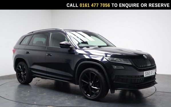 Used 2019 BLACK SKODA KODIAQ SUV 2.0 TDI SportLine SUV 5dr Diesel DSG 4WD Euro 6 (s/s) (7 Seat) (150 ps) (reg. 2019-11-14) for sale in Stockport
