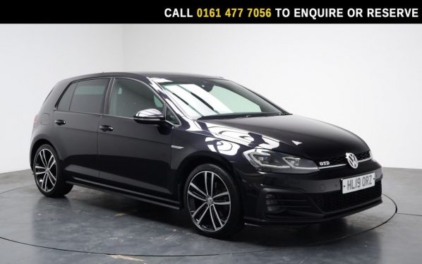 Used 2019 BLACK VOLKSWAGEN GOLF Hatchback 2.0 TDI GTD Hatchback 5dr Diesel DSG Euro 6 (s/s) (184 ps) (reg. 2019-06-07) for sale in Stockport