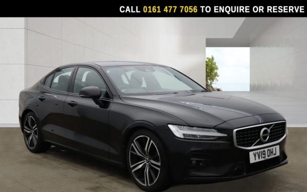 Used 2019 BLACK VOLVO S60 Saloon 2.0 T5 R-Design Edition Saloon 4dr Petrol Auto Euro 6 (s/s) (250 ps) (reg. 2019-06-22) for sale in Stockport