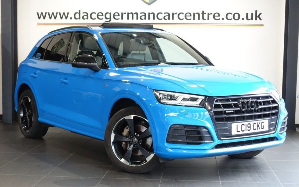 Used 2019 BLUE AUDI Q5 SUV 2.0 TDI 40 Black Edition SUV 5dr Diesel S Tronic quattro Euro 6 (s/s) (190 ps) (reg. 2019-03-28) for sale in Altrincham