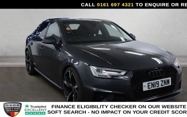 Used 2019 GREY AUDI A4 Saloon 2.0 TFSI 35 S line Saloon 4dr Petrol S Tronic Euro 6 (s/s) (150 ps) (reg. 2019-04-30) for sale in Manchester