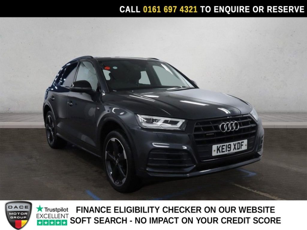 Used 2019 GREY AUDI Q5 SUV 2.0 TDI 40 Black Edition SUV 5dr Diesel S Tronic quattro Euro 6 (s/s) (190 ps) (reg. 2019-07-31) for sale in Manchester