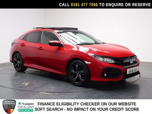Used 2019 RED HONDA CIVIC Hatchback 1.0 VTEC Turbo EX Hatchback 5dr Petrol CVT Euro 6 (s/s) (126 ps) (reg. 2019-07-17) for sale in Stockport