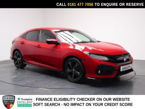 Used 2019 RED HONDA CIVIC Hatchback 1.5 VTEC Turbo GPF Sport Hatchback 5dr Petrol Manual Euro 6 (s/s) (182 ps) (reg. 2019-03-14) for sale in Stockport