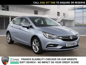 Used 2019 SILVER VAUXHALL ASTRA Hatchback 1.4i Turbo GPF SRi Hatchback 5dr Petrol Auto Euro 6 (s/s) (150 ps) (reg. 2019-06-28) for sale in Stockport