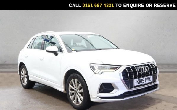 Used 2019 WHITE AUDI Q3 SUV 1.5 TFSI CoD 35 Sport SUV 5dr Petrol Manual Euro 6 (s/s) (150 ps) (reg. 2019-05-30) for sale in Manchester