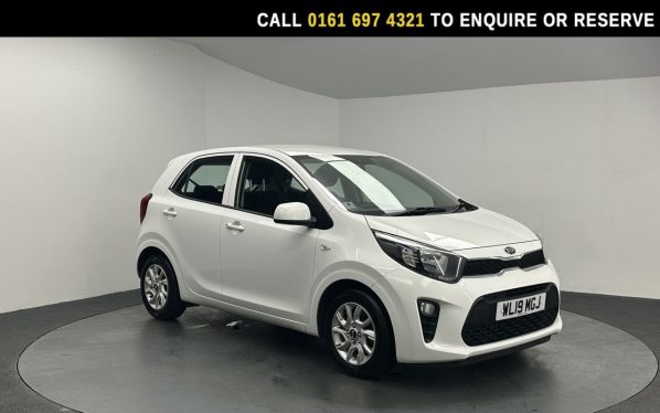 Used 2019 WHITE KIA PICANTO Hatchback 1.25 2 Hatchback 5dr Petrol Manual Euro 6 (83 bhp) (reg. 2019-05-31) for sale in Manchester