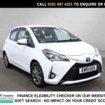 Used 2019 WHITE TOYOTA YARIS Hatchback 1.0 VVT-i Icon Hatchback 5dr Petrol Manual Euro 6 (72 ps) (reg. 2019-07-25) for sale in Manchester