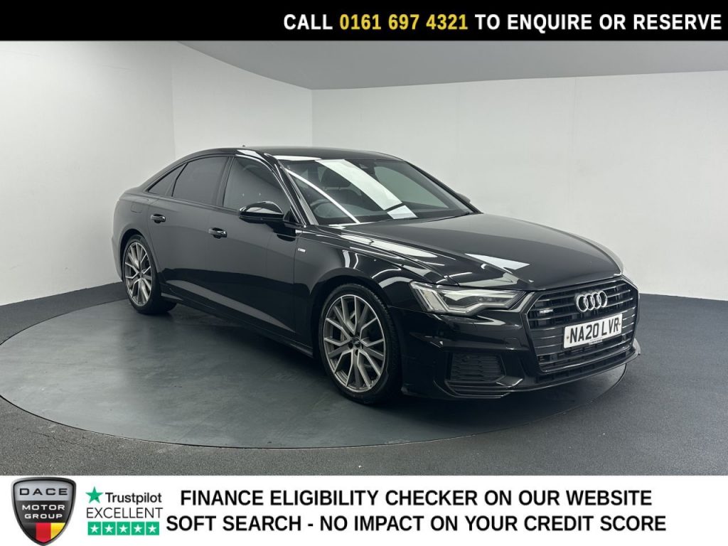 Used 2020 BLACK AUDI A6 SALOON Saloon 3.0 TDI V6 50 Black Edition Saloon 4dr Diesel Tiptronic quattro Euro 6 (s/s) (286 ps) (reg. 2020-06-29) for sale in Manchester
