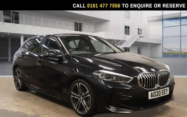 Used 2020 BLACK BMW 1 SERIES Hatchback 2.0 118d M Sport Hatchback 5dr Diesel Auto Euro 6 (s/s) (150 ps) (reg. 2020-03-04) for sale in Stockport