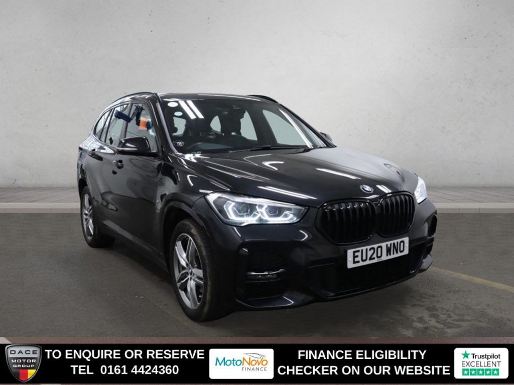 Used 2020 BLACK BMW X1 SUV 1.5 18i M Sport SUV 5dr Petrol DCT sDrive Euro 6 (s/s) (140 ps) (reg. 2020-03-01) for sale in Altrincham