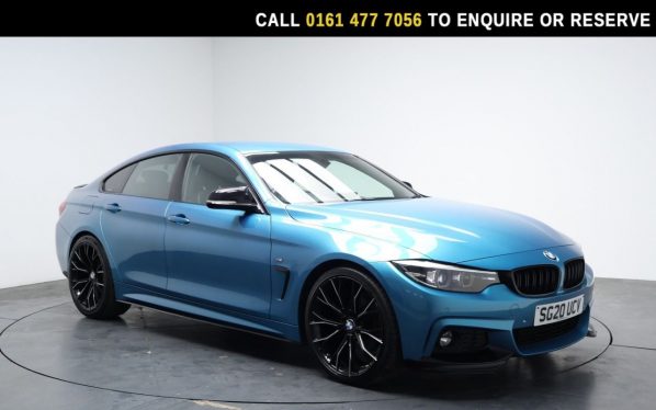 Used 2020 BLUE BMW 4 SERIES GRAN COUPE Hatchback 2.0 420i GPF M Sport Hatchback 5dr Petrol Manual Euro 6 (s/s) (184 ps) (reg. 2020-05-15) for sale in Stockport