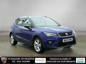 Used 2020 BLUE SEAT ARONA SUV 1.0 TSI GPF FR SUV 5dr Petrol DSG Euro 6 (s/s) (115 ps) (reg. 2020-03-01) for sale in Altrincham