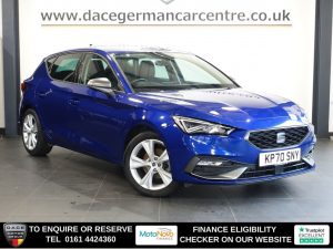 Used 2020 BLUE SEAT LEON Hatchback 1.0 TSI FR Hatchback 5dr Petrol Manual Euro 6 (s/s) (110 ps) (reg. 2020-09-30) for sale in Altrincham